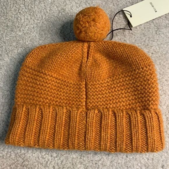 NWT Tasman Ochre Will + Bear Hat Beanie Cap One Size Pumpkin - Picture 2 of 7